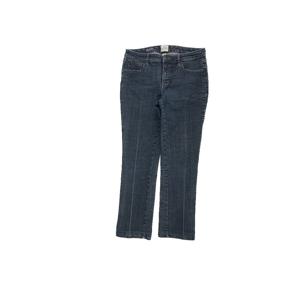 St. John's‎ Bay Straight Leg Women's size 10 Dark Wash Blue Denim Jeans